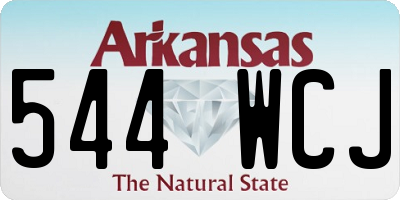 AR license plate 544WCJ