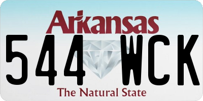 AR license plate 544WCK