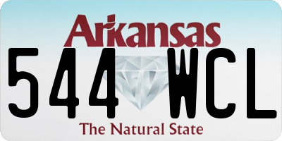 AR license plate 544WCL
