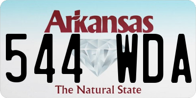 AR license plate 544WDA