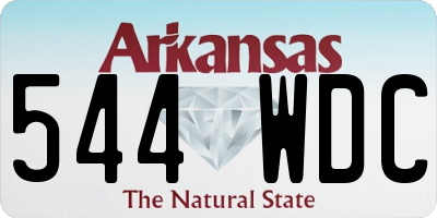AR license plate 544WDC