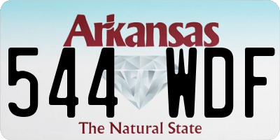 AR license plate 544WDF