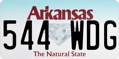 AR license plate 544WDG