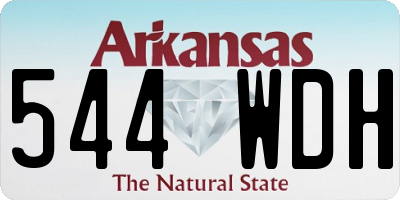 AR license plate 544WDH