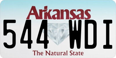 AR license plate 544WDI