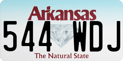 AR license plate 544WDJ