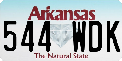 AR license plate 544WDK