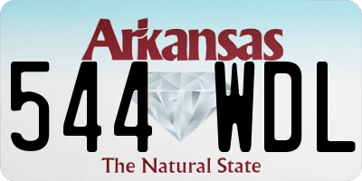 AR license plate 544WDL