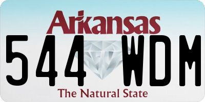 AR license plate 544WDM