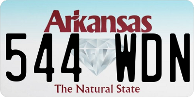 AR license plate 544WDN