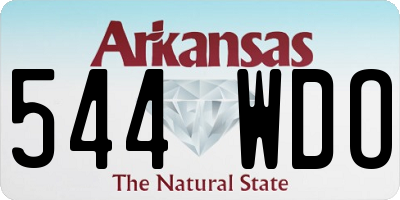 AR license plate 544WDO