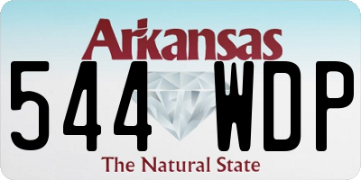 AR license plate 544WDP