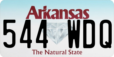 AR license plate 544WDQ