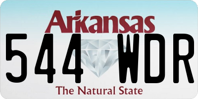 AR license plate 544WDR