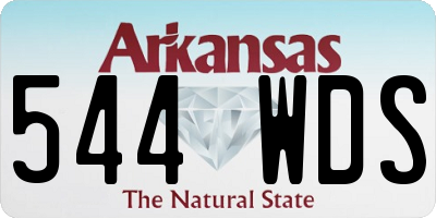 AR license plate 544WDS