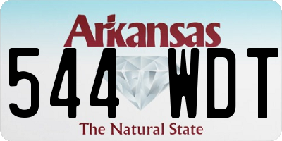 AR license plate 544WDT