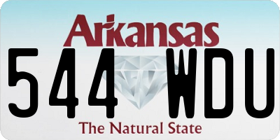 AR license plate 544WDU