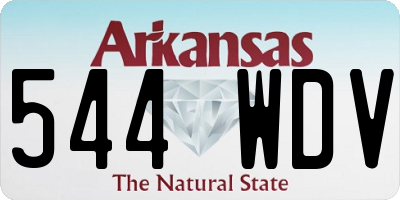 AR license plate 544WDV
