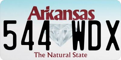 AR license plate 544WDX