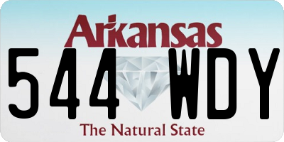 AR license plate 544WDY