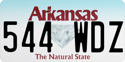 AR license plate 544WDZ
