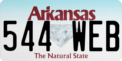AR license plate 544WEB
