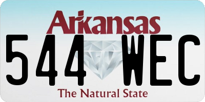 AR license plate 544WEC