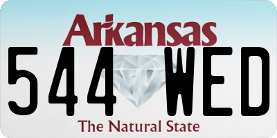 AR license plate 544WED