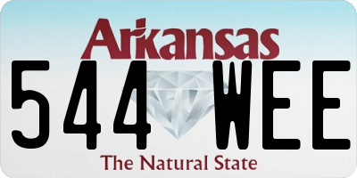AR license plate 544WEE
