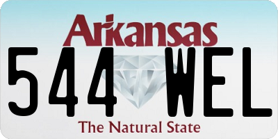 AR license plate 544WEL