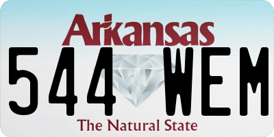AR license plate 544WEM