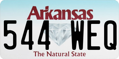 AR license plate 544WEQ