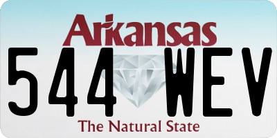 AR license plate 544WEV