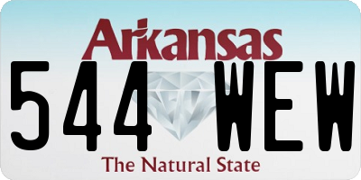 AR license plate 544WEW