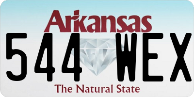 AR license plate 544WEX