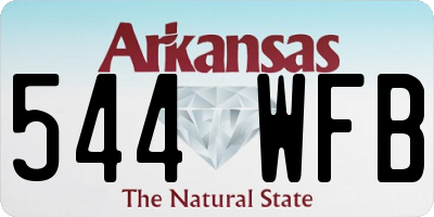 AR license plate 544WFB