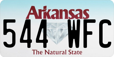 AR license plate 544WFC