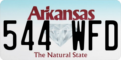 AR license plate 544WFD