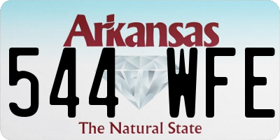 AR license plate 544WFE