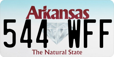 AR license plate 544WFF