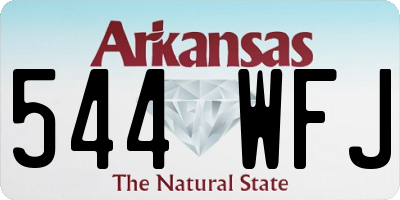AR license plate 544WFJ
