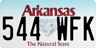 AR license plate 544WFK