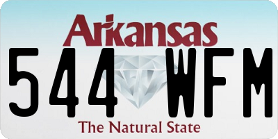 AR license plate 544WFM