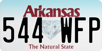 AR license plate 544WFP