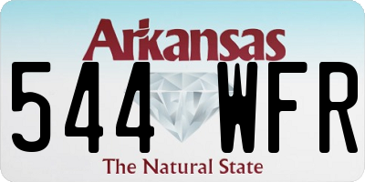 AR license plate 544WFR