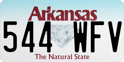 AR license plate 544WFV