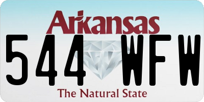 AR license plate 544WFW