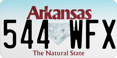 AR license plate 544WFX