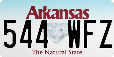 AR license plate 544WFZ