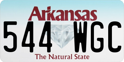 AR license plate 544WGC